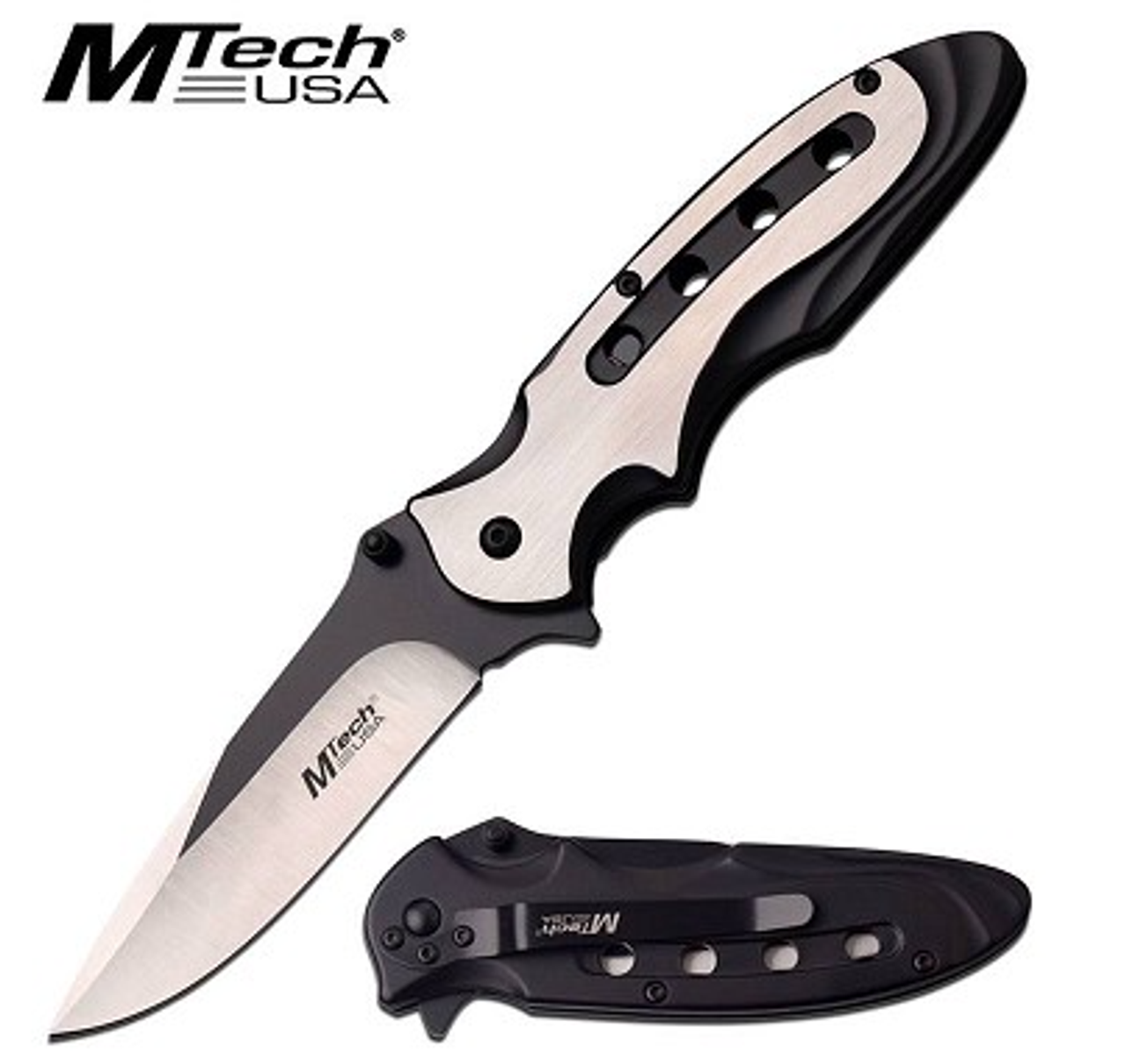 MTECH ASSISTED 4.75" BLACK TITANIUM COATED SS