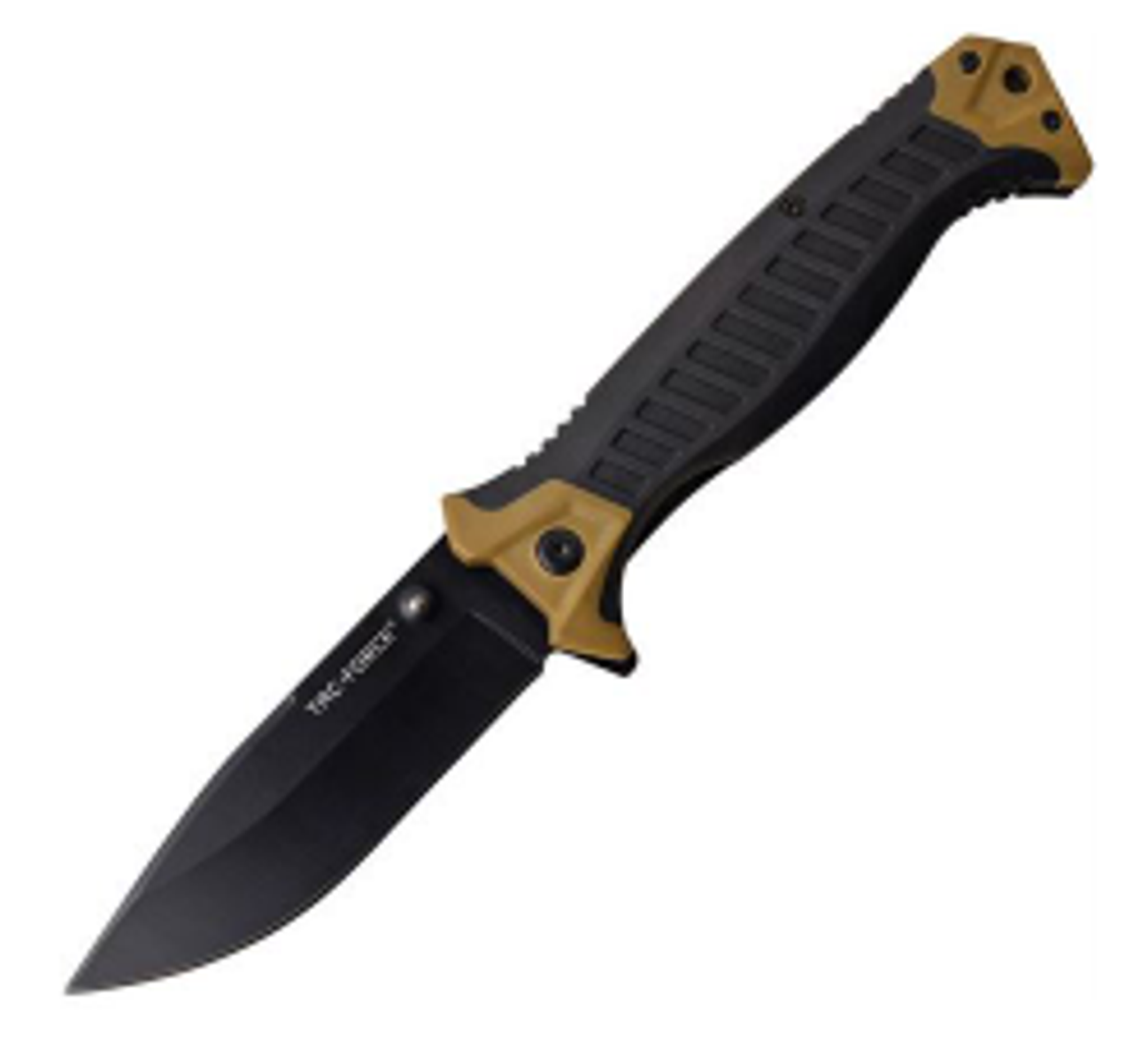 TAC-FORCE ASSIST, 5" CLSD, TAN/BLK RUBBER