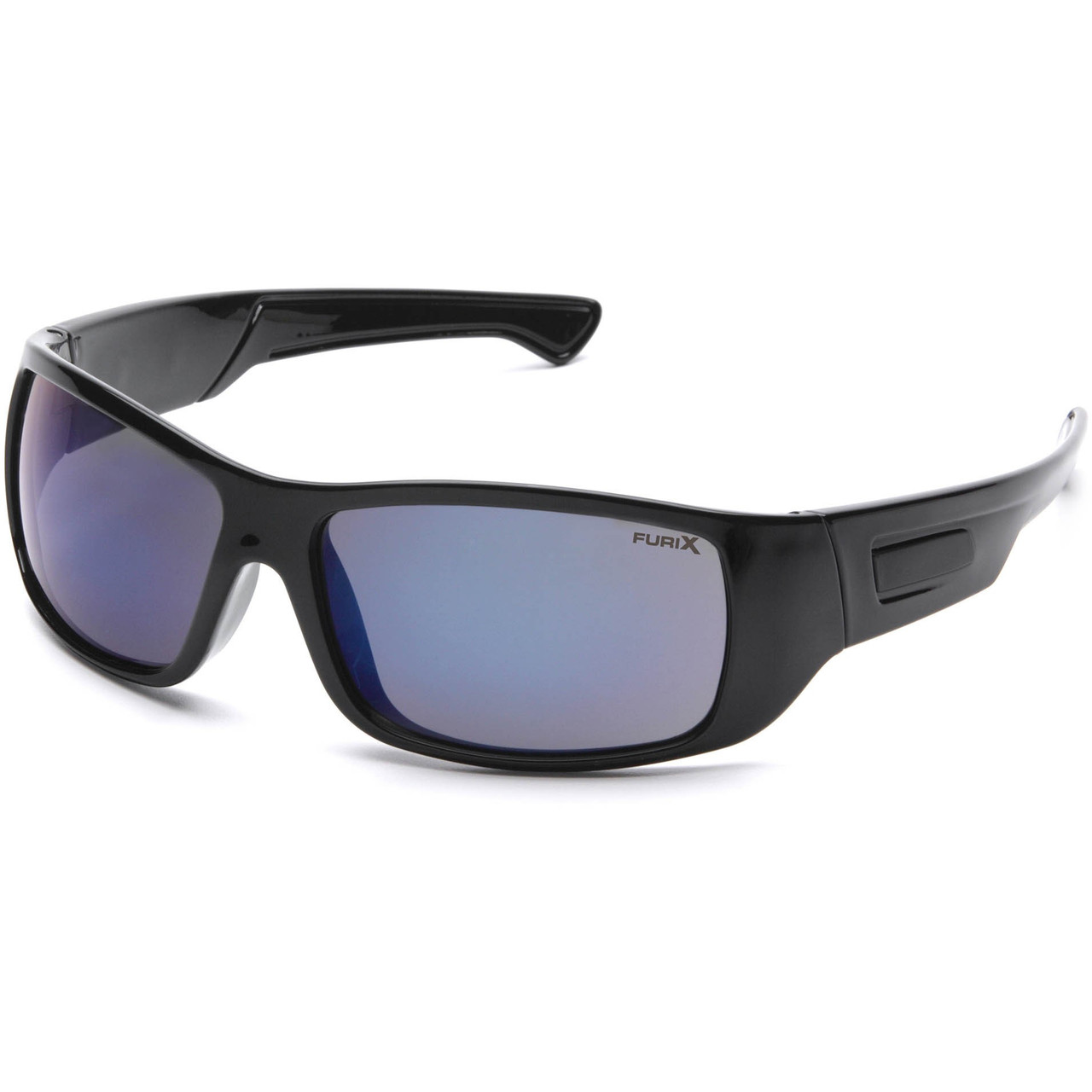 FURIX BLACK FRAME, BLUE MIRROR ANTI FOG LENS, STRAIGHT TEMPLES