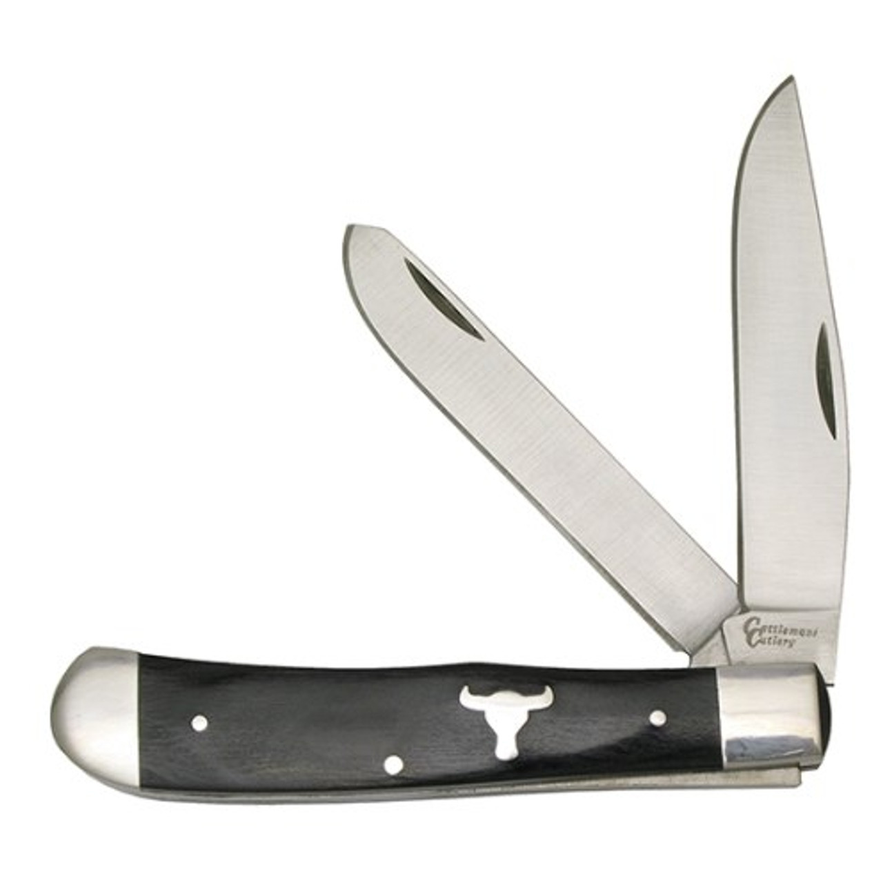 CATTLEMANS 4 3/16" TRAPPER W/ WOOD HANDLE -