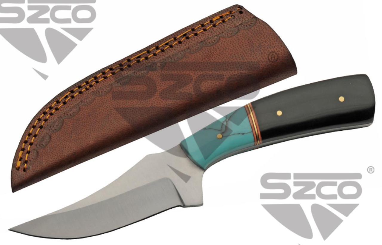 7" TURQUOISE/BLACK TRAILING POINT SKINNER