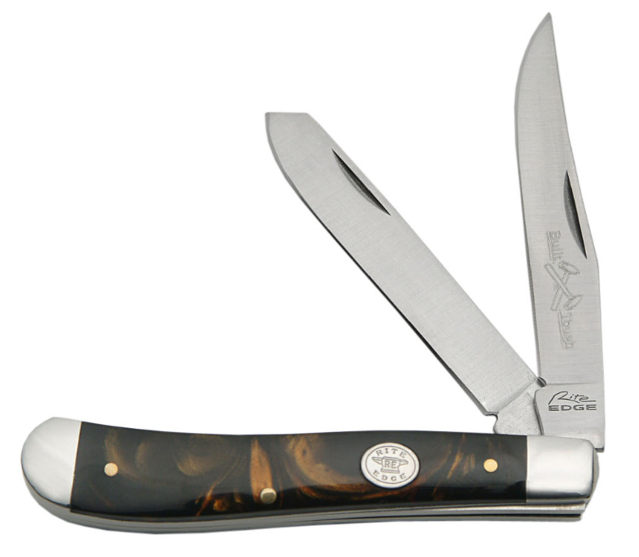 3.75" 2 BLADE LARGE BLACK PEARL TRAPPER