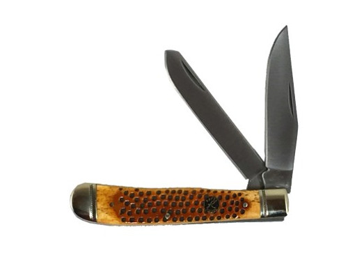 PIT VIPER ORANGE/BROWN BONE 4 3/16" STOCKMAN