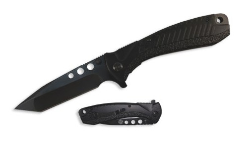 PHANTOM SPECTOR FOLDER, 4" BLACK TITANIUM