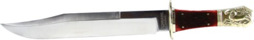 SCHRADE HORSE BOWIE W/ RED PICK BONE HANDLES