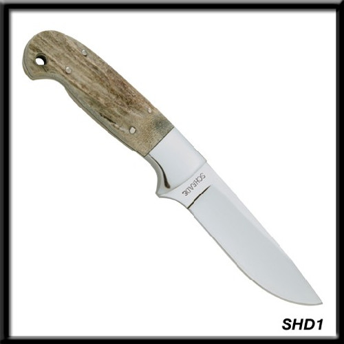 STAG HANDLE FIXED BLADE KNIFE