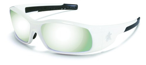 SWAGGER  WHITE FRAME, SILVER MIRROR LENS