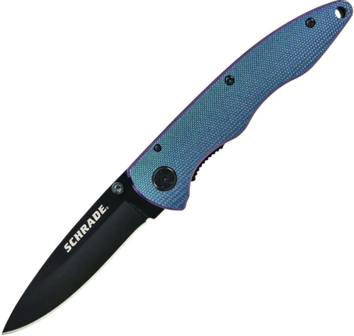 7.8" SCHRADE ALUM. FOLDER, COLOR SHIFT