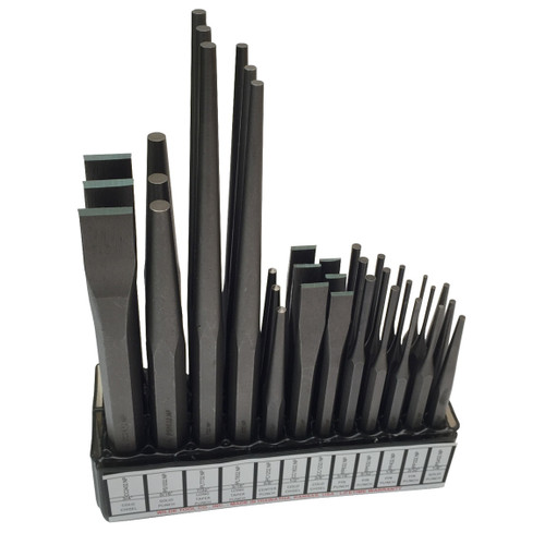 36-PIECE PUNCH & CHISEL DISPLAY BOARD