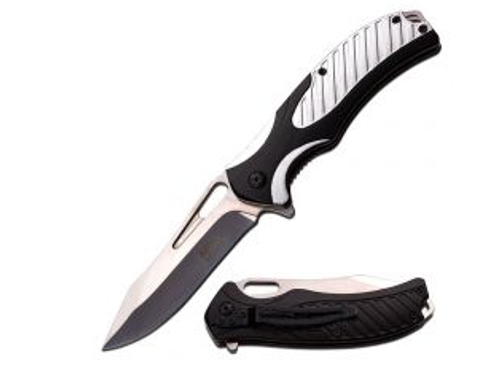 MTECH 4.75" ASSIST BLACK/SILVER ALUM HNDLE