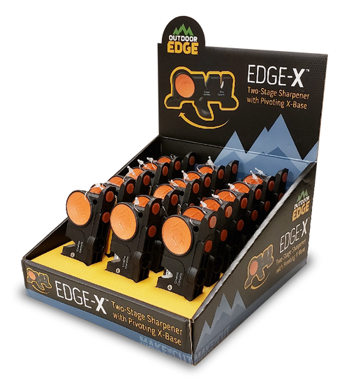 OUTDOOR EDGE 18 PC. EDGE-X KNIFE SHARPENING DISPLAY