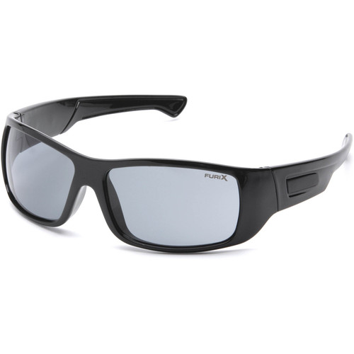 FURIX BLACK FRAME, GRAY ANTI FOG LENS, STRAIGHT TEMPLES