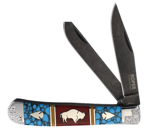 DAVID YELLOWHORSE, 4 1/8" D2 TRAPPER, THE BUFFALO