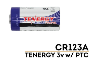 TENERGY CR123A PROPEL 3V W/ PTC LITHIUM BATTERY - Mid West Glove ...