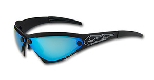Eliminator Billet Aluminum Sunglasses - Blue Chrome lensesby Advanced Technology Gear