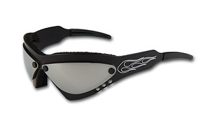 Wind Warrior Billet Aluminum Sunglasses - Chrome lenses WindWarBlackChrome Wind Warrior Billet Aluminum Sunglasses - Chrome lenses WindWarBlackChrome