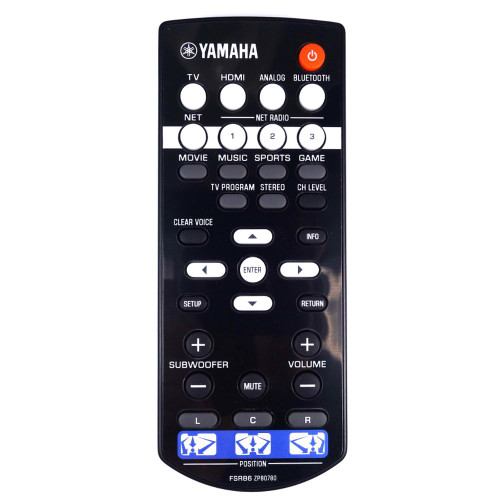 Genuine Yamaha SRT-1500BL Soundbar Remote Control