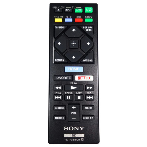 Genuine Sony BDP-S3500 Blu-Ray Player Remote Control