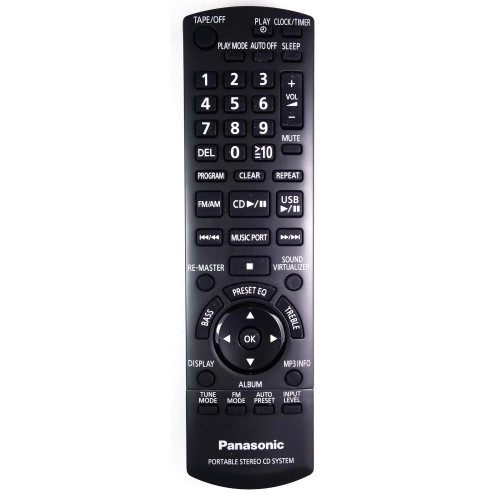 Genuine Panasonic RX-D53 Stereo Remote Control
