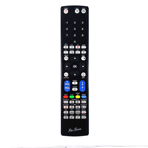 RM-Series TV Replacement Remote Control for TECHNIKA 22E21B-FHD/DVD