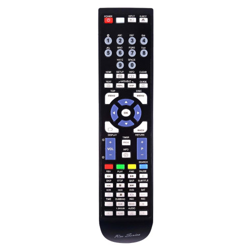 RM-Series DVD Recorder Replacement Remote Control for Toshiba RD-XV48DTKB