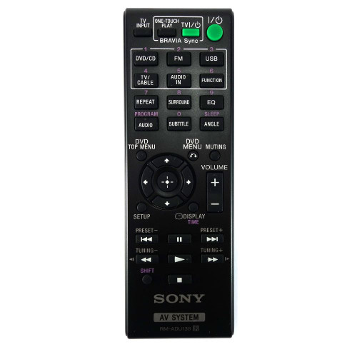 Genuine Sony DAV-TZ140 Home Cinema Remote Control