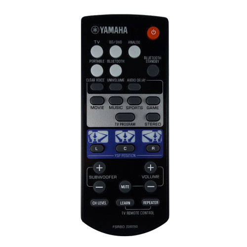 Genuine Yamaha FSR80 ZG80760 Soundbar Remote Control - ZG807600