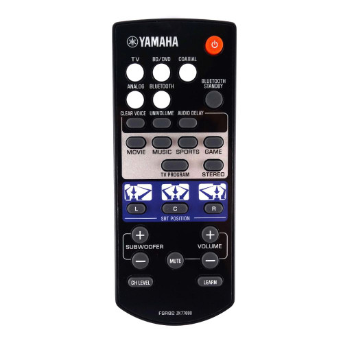 Genuine Yamaha FSR82 ZK77690 Soundbase Remote Control - ZK776900