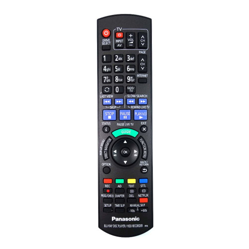 Genuine Panasonic DMR-HW220EBK HDD Recorder Remote Control
