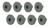 Genuine AEG 50286965004 Dishwasher Roller Wheels x 8