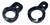 Genuine Samsung RS53K4400BC Upper Left and Lower Left Cam Hinge Riser