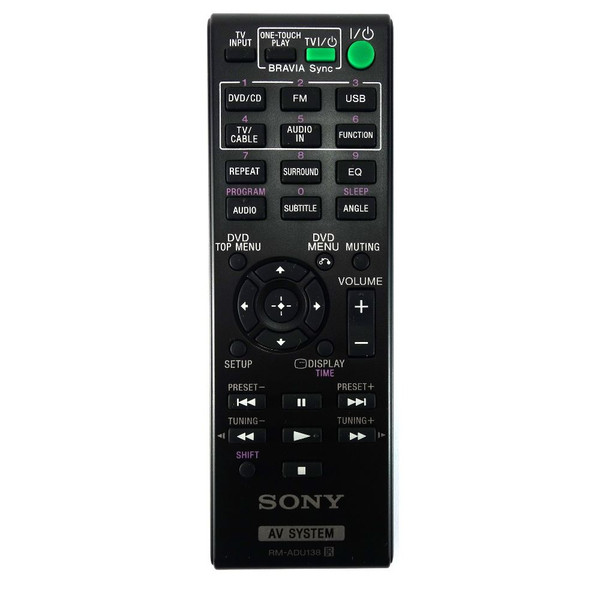 Genuine Sony RM-ADU138 Home Cinema System Remote Control