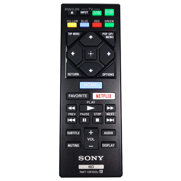 Genuine Sony BDP-S6500 Blu-Ray Player Remote Control