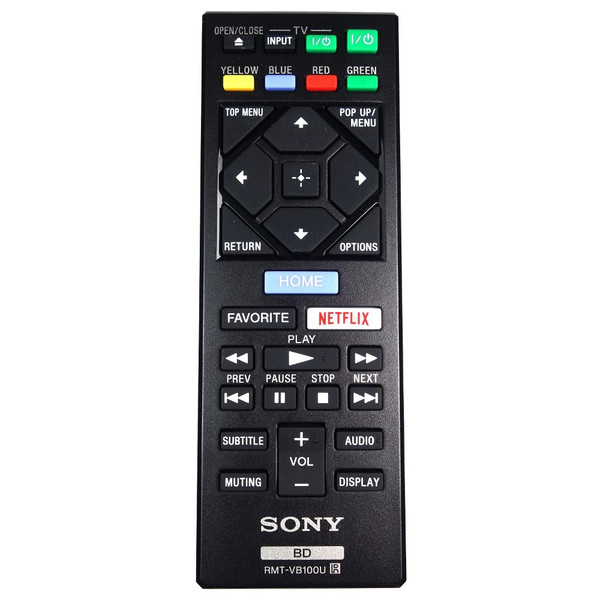 Genuine Sony RMT-VB100U Blu-Ray Player Remote Control