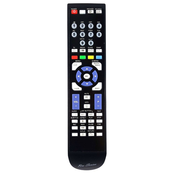 RM-Series TV Replacement Remote Control for Sharp LC-24LE250K-BK