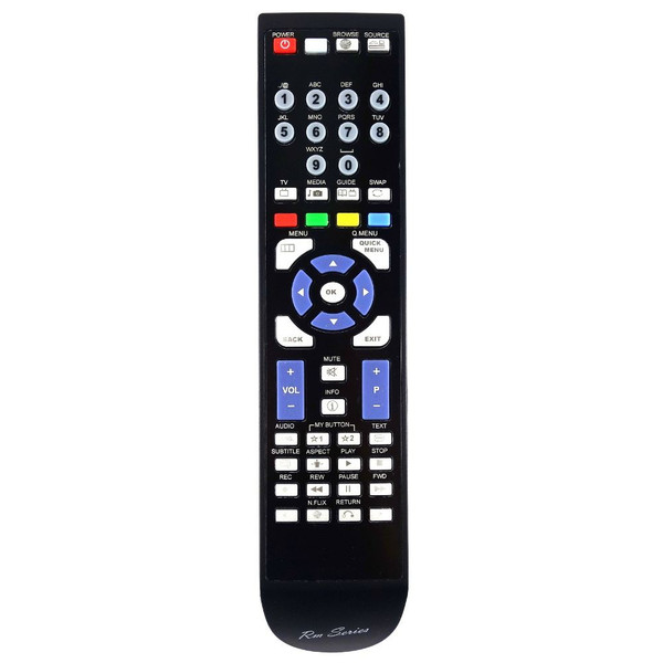 RM-Series TV Replacement Remote Control for Sharp LC-50LE762E