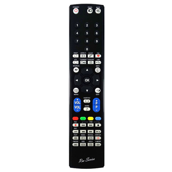 RM-Series TV Replacement Remote Control for Emotion 215/98FUSB