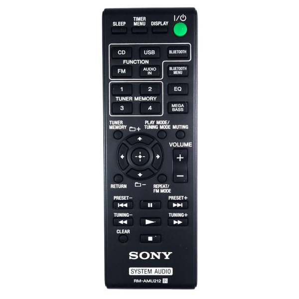 Genuine Sony CMT-SBT20CEL HiFi Remote Control