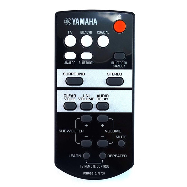 Genuine Yamaha FSR66 ZJ78750 Soundbar Remote Control - ZJ787500