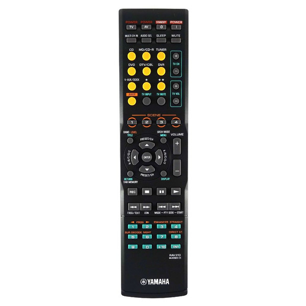 Genuine Yamaha RAV310 WJ40920 EX AV Receiver Remote Control - WJ409200