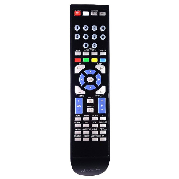 RM-Series TV Remote Control for SHARP LC-32SH7E-BK