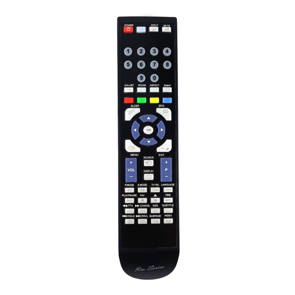 RM-Series TV Remote Control for Polaroid LE-19GBR+DVD