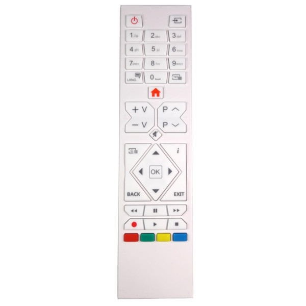 Genuine White TV Remote Control for Telefunken D42F275X3C