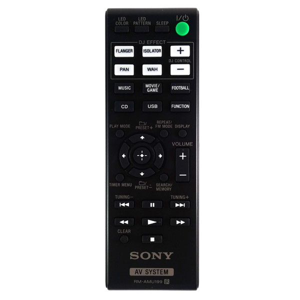 Genuine Sony SHAKE-77 HiFi Remote Control