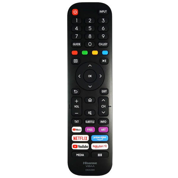 Genuine Hisense 65A7300F VIDAA TV Remote Control