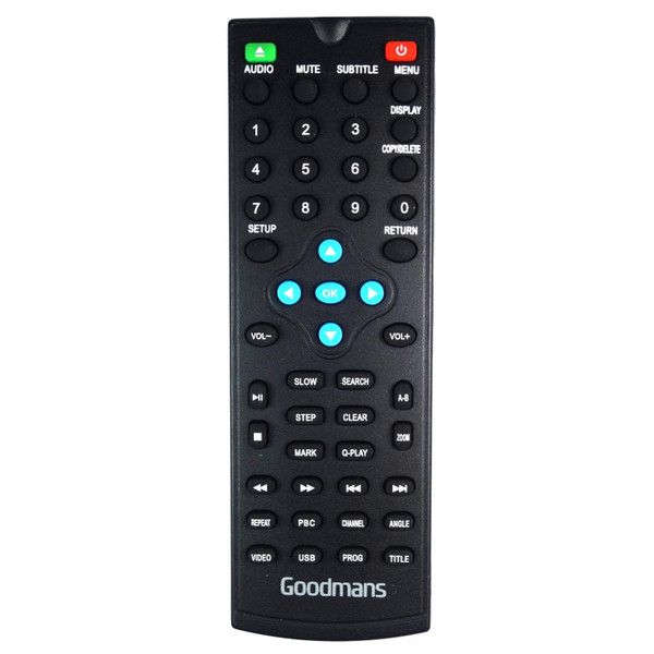 Genuine Goodmans GDVD02HDMI DVD Player Remote Control