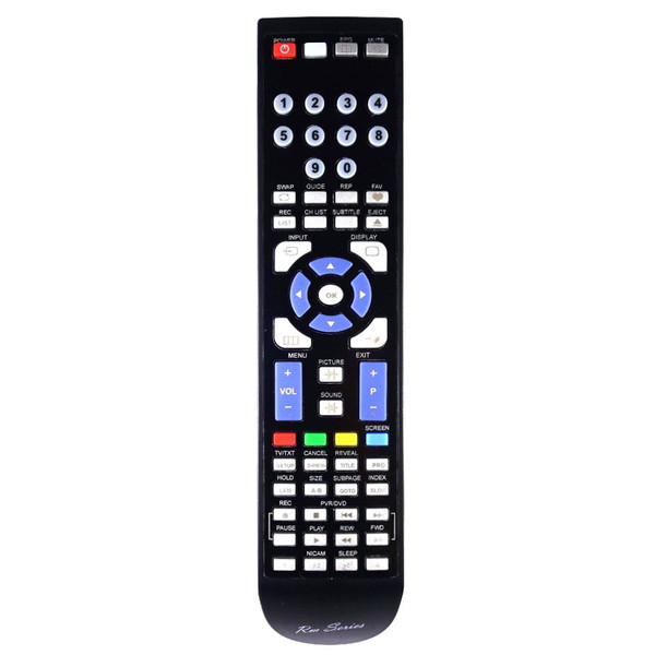 RM-Series TV Remote Control for Lenco DVL-2493BLACK