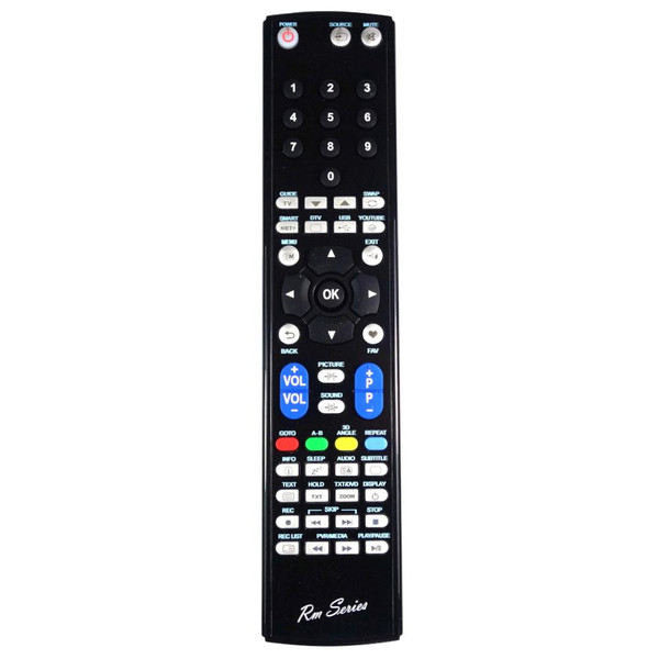 RM-Series TV Remote Control for Blaupunkt BLA-40/133Z-WB-11B-FGBPX-EU