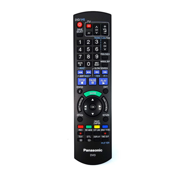 Genuine Panasonic DMR-EZ48VEB DVD Player Remote Control