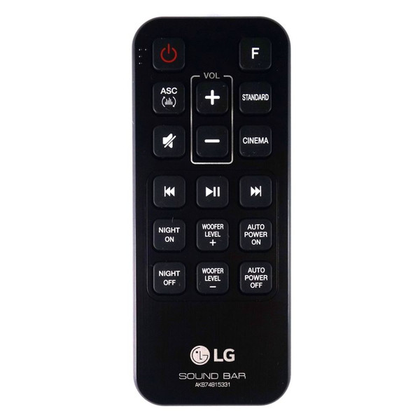 Genuine LG SH4.BGBRLLK  Soundbar Remote Control